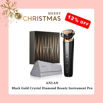 ANLAN Instrumento de belleza de diamante de cristal de oro negro Pro