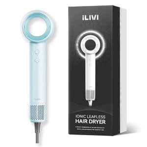 iLIVI negative ion quick-drying bladeless hair dryer V10 (Glacier blue)